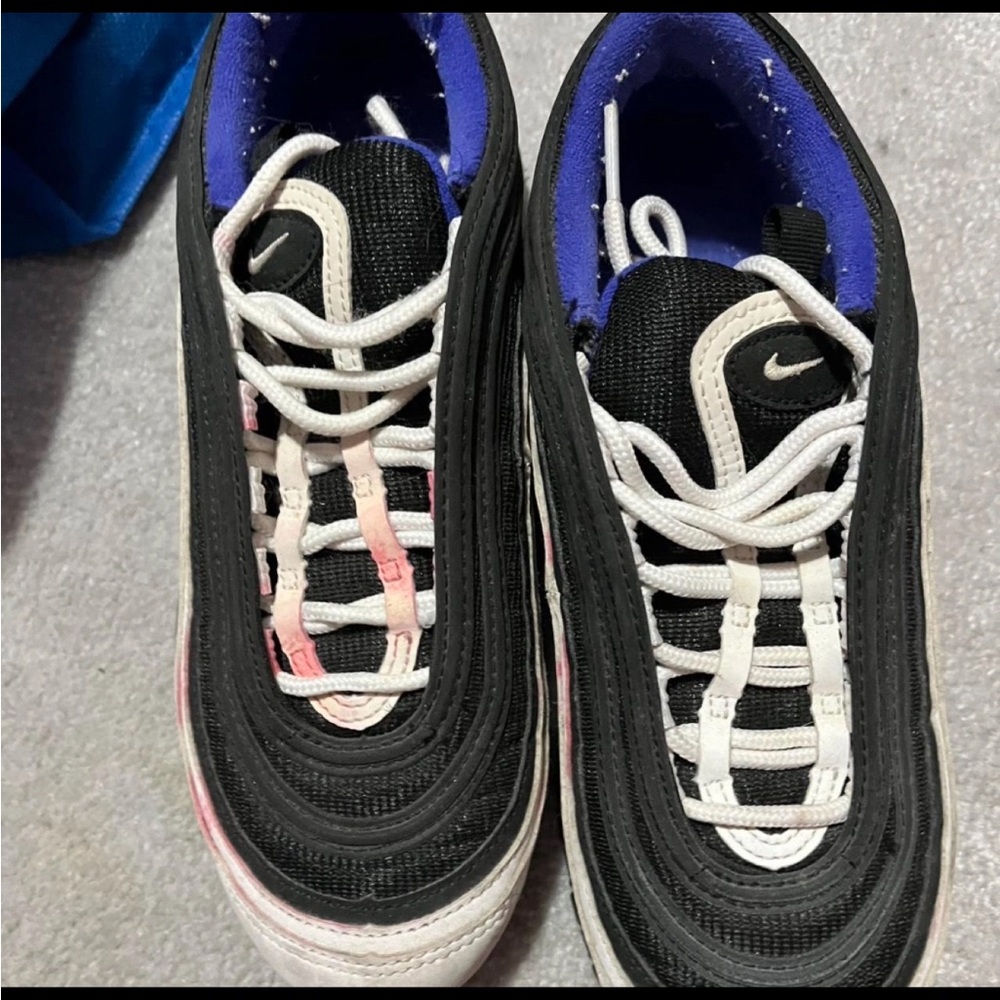 Nike Black and White Air Max 97 Sneakers